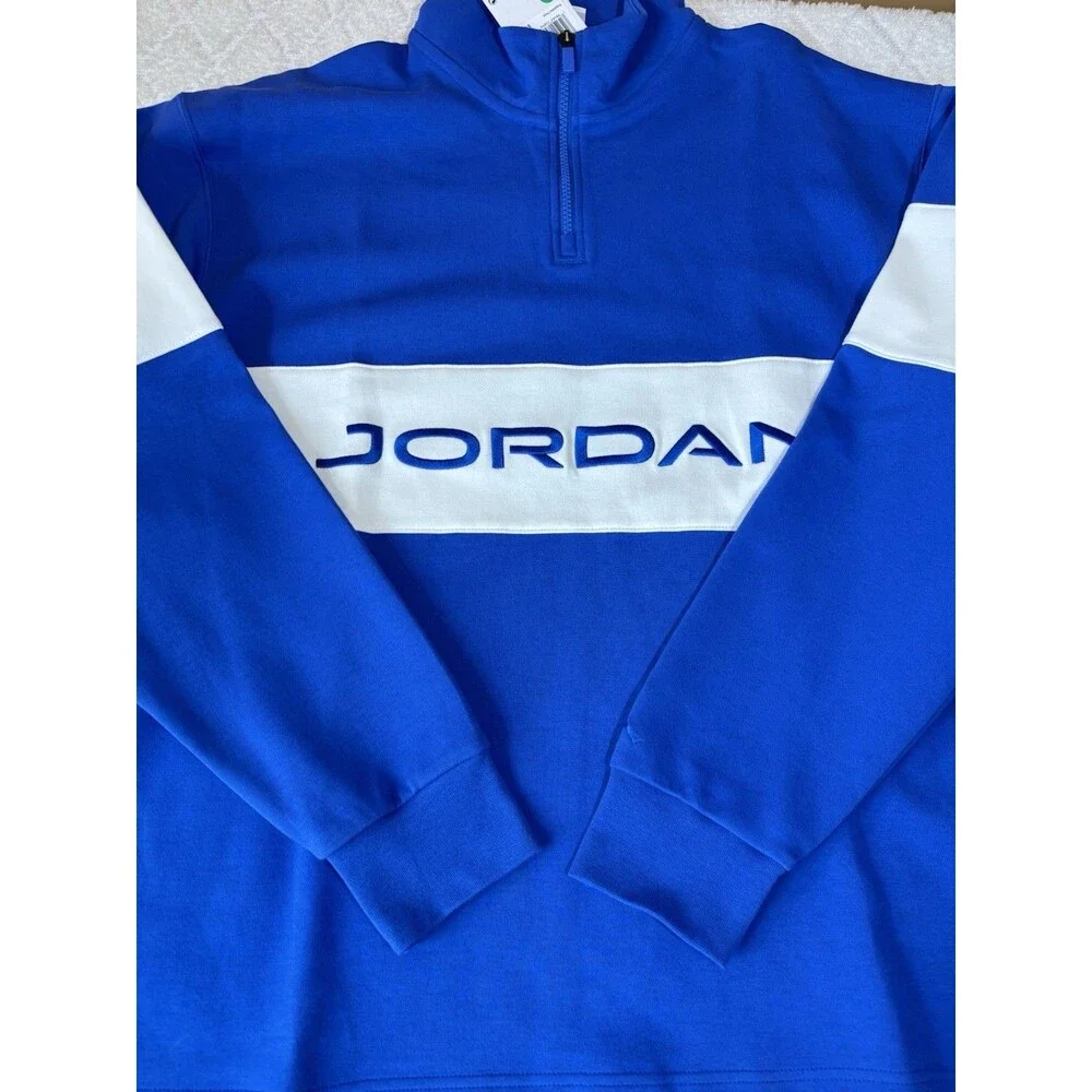 NWT Jordan Sport Dri Fit  1/4 Zip Golf Fleece Pullover Lightweight Size L   $100